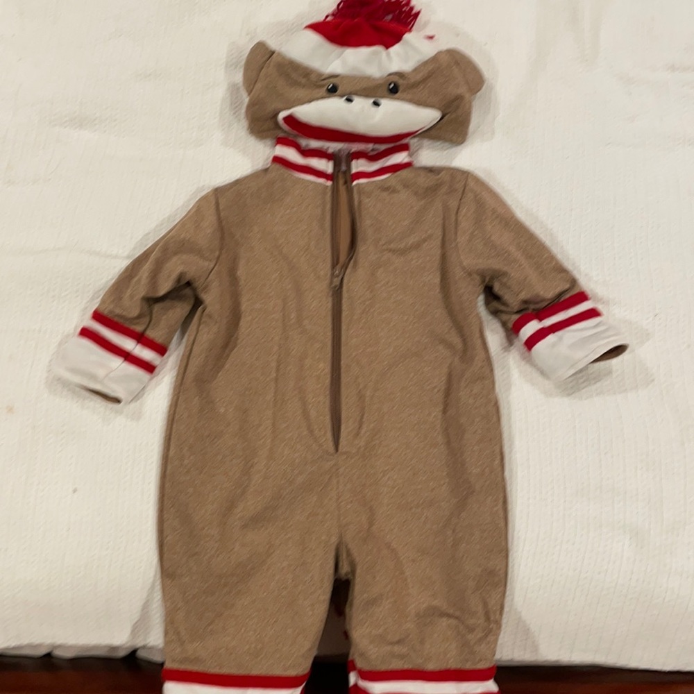 Baby sock monkey costume